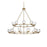 Elegant Lighting Cadence 21Lt 48" Chandelier, Gold/Clear/Clear