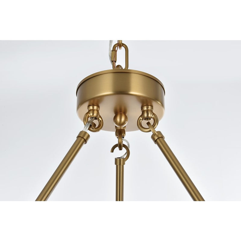 Elegant Lighting Cadence 21Lt 48" Chandelier, Gold/Clear/Clear