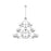 Elegant Lighting Cadence 27 Light 48" Chandelier, Chrome/Clear/Clear - 5100L348C