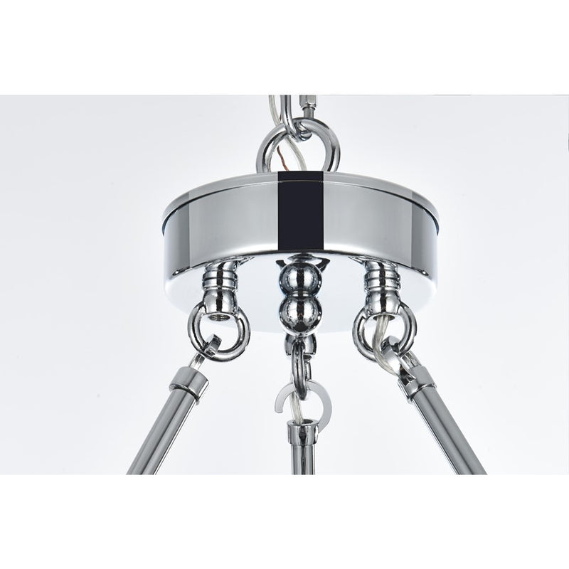Elegant Lighting Cadence 27 Light 48" Chandelier, Chrome/Clear/Clear
