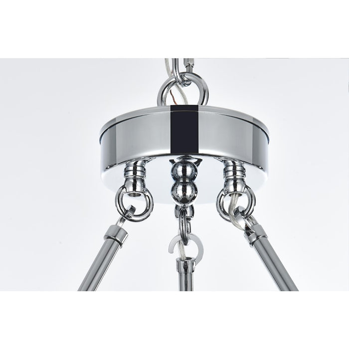 Elegant Lighting Cadence 27 Light 48" Chandelier, Chrome/Clear/Clear