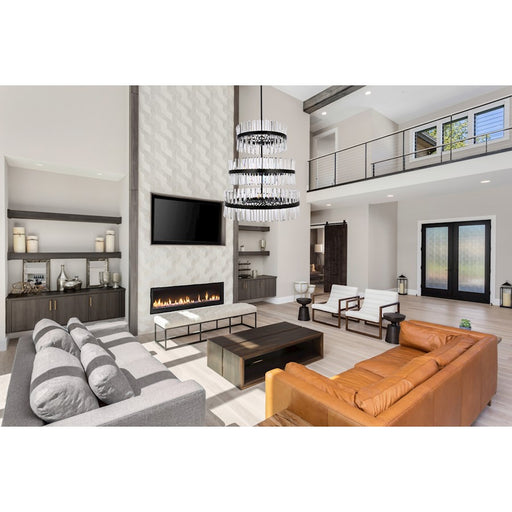 Elegant Lighting Serephina 46 Light 36" Chandelier, Black