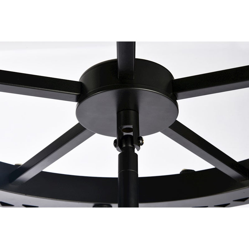 Elegant Lighting Serephina 46 Light 36" Chandelier, Black
