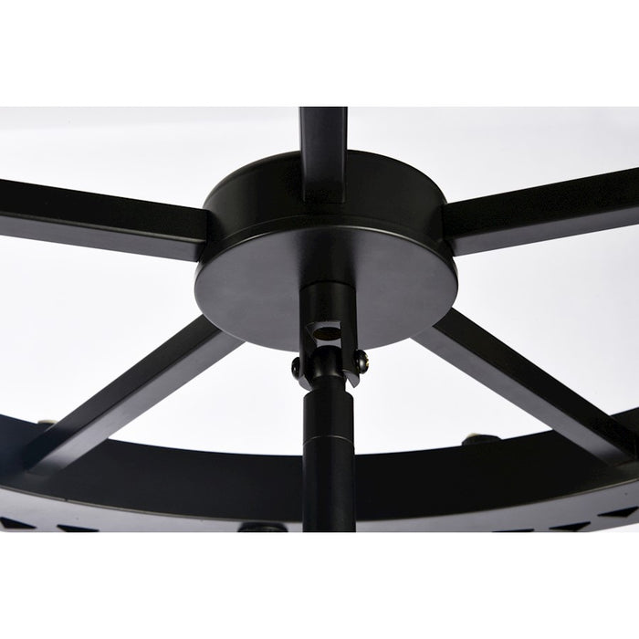Elegant Lighting Serephina 46 Light 36" Chandelier, Black
