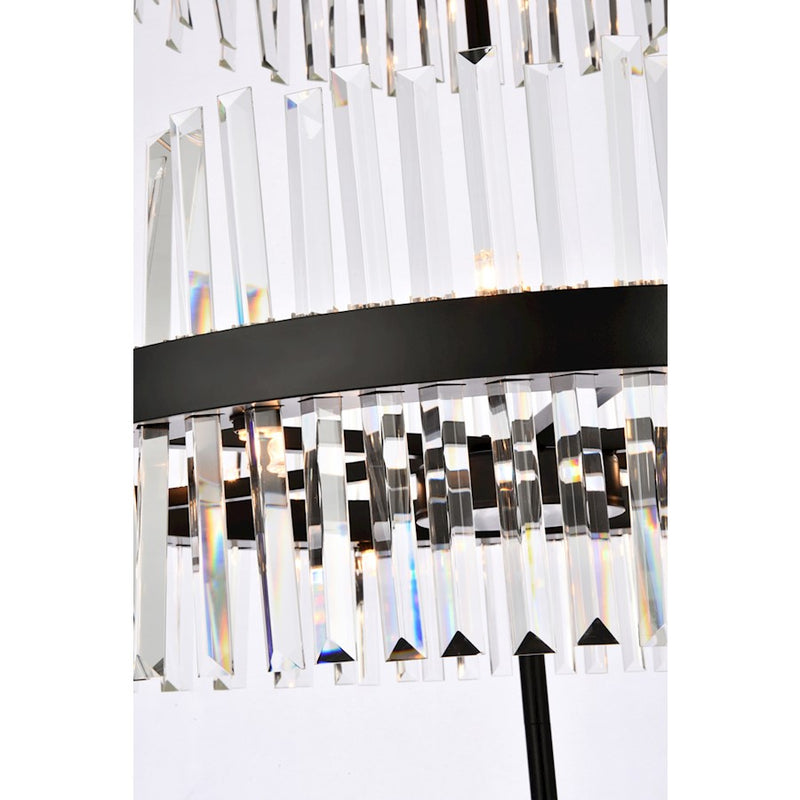 Elegant Lighting Serephina 46 Light 36" Chandelier, Black