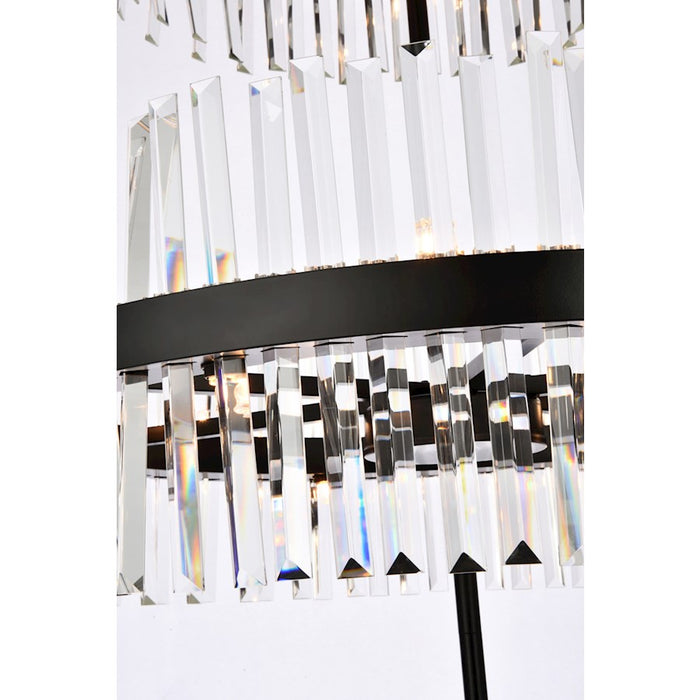 Elegant Lighting Serephina 46 Light 36" Chandelier, Black