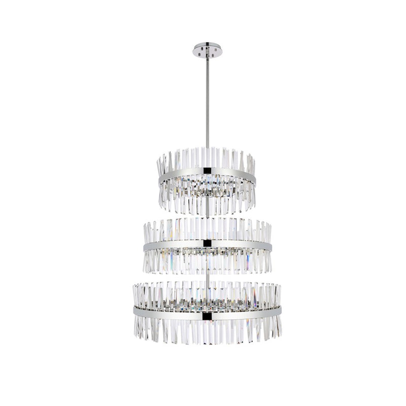 Elegant Lighting Serephina 46 Light 36" Chandelier, Chrome