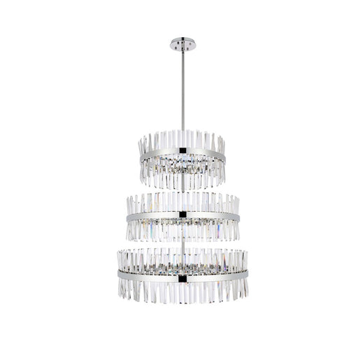 Elegant Lighting Serephina 46 Light 36" Chandelier, Chrome