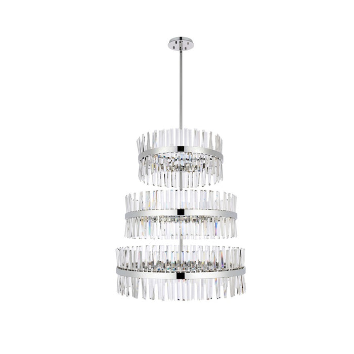 Elegant Lighting Serephina 46 Light 36" Chandelier, Chrome