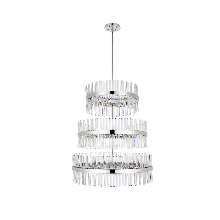 Elegant Lighting Serephina 46 Light 36" Chandelier, Chrome