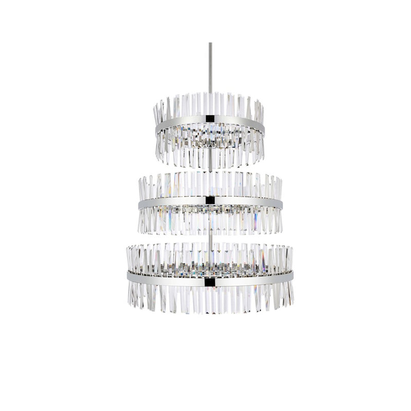 Elegant Lighting Serephina 46 Light 36" Chandelier, Chrome