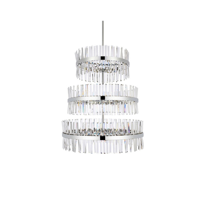 Elegant Lighting Serephina 46 Light 36" Chandelier, Chrome