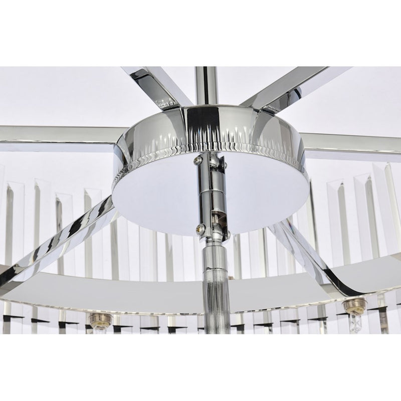 Elegant Lighting Serephina 46 Light 36" Chandelier, Chrome