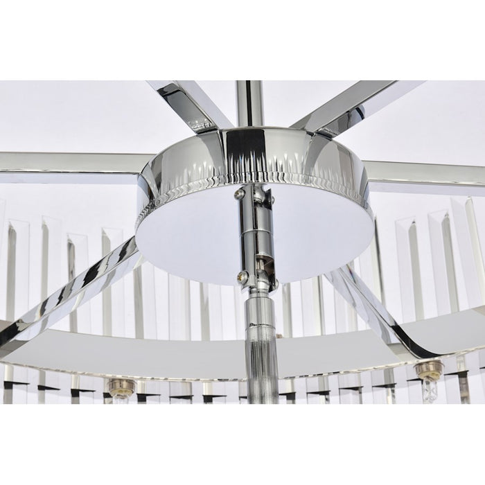 Elegant Lighting Serephina 46 Light 36" Chandelier, Chrome