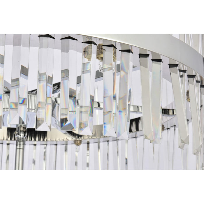 Elegant Lighting Serephina 46 Light 36" Chandelier, Chrome