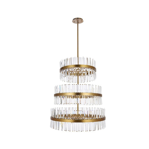 Elegant Lighting Serephina 46 Light 36" Chandelier, Satin Gold