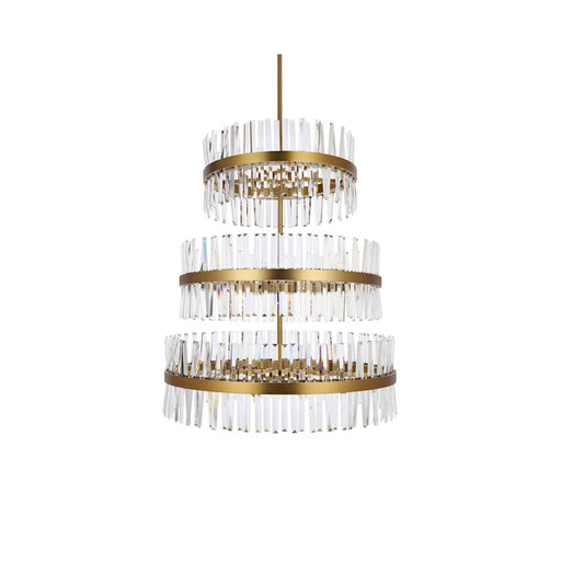 Elegant Lighting Serephina 46 Light 36" Chandelier, Satin Gold