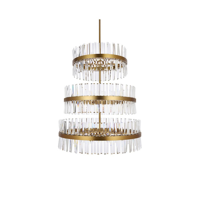 Elegant Lighting Serephina 46 Light 36" Chandelier, Satin Gold