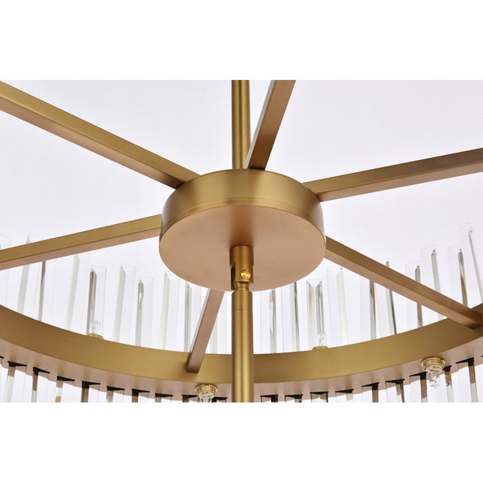 Elegant Lighting Serephina 46 Light 36" Chandelier, Satin Gold