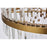 Elegant Lighting Serephina 46 Light 36" Chandelier, Satin Gold