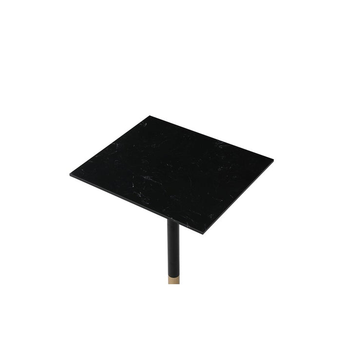 Elegant Decor Ronan 28" Pub Table, Black/Gold, Black and Gold