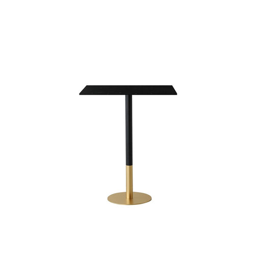 Elegant Decor Ronan 31.5" Pub Table, Black/Gold, Black and Gold - AF11R2832BK