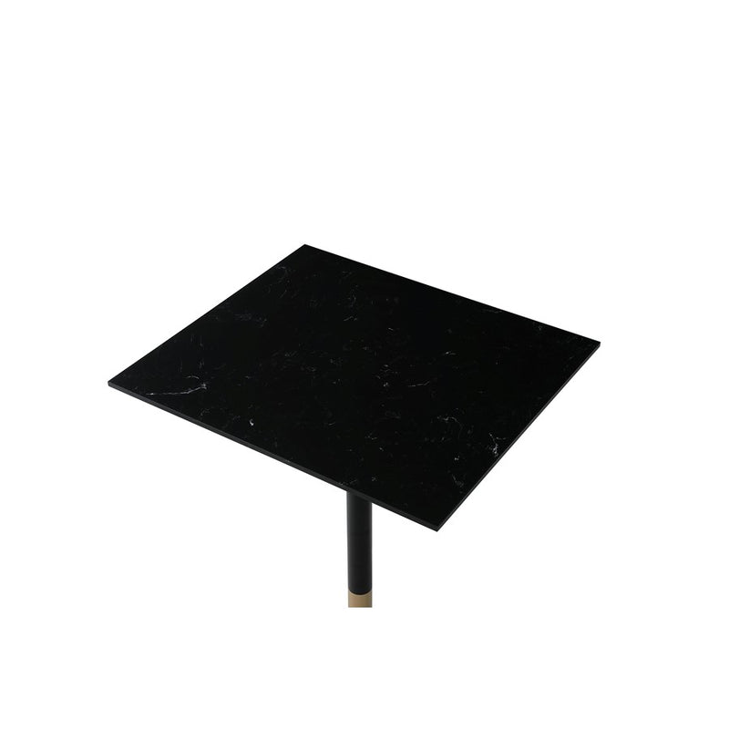 Elegant Decor Ronan 31.5" Pub Table, Black/Gold, Black and Gold