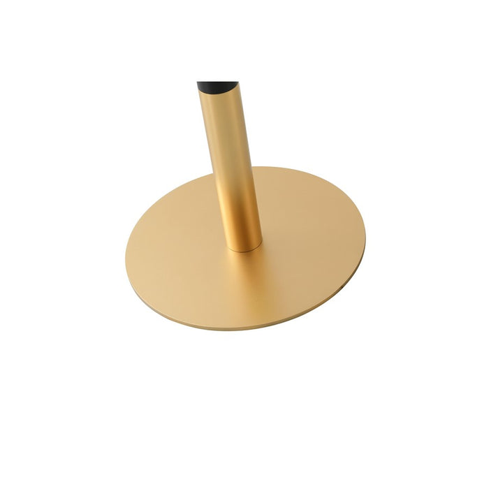 Elegant Decor Ronan 31.5" Pub Table, White/Gold, White and Gold