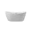 Elegant Kitchen/Bath Ines 54" Bathtub, Glossy White