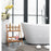 Elegant Kitchen/Bath Ines 54" Bathtub, Glossy White