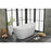 Elegant Kitchen/Bath Ines 72" Bathtub, Glossy White