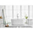 Elegant Kitchen/Bath Odette 59" Bathtub, Glossy White