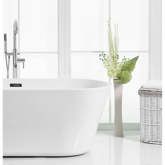 Elegant Kitchen/Bath Odette 65" Bathtub, Glossy White