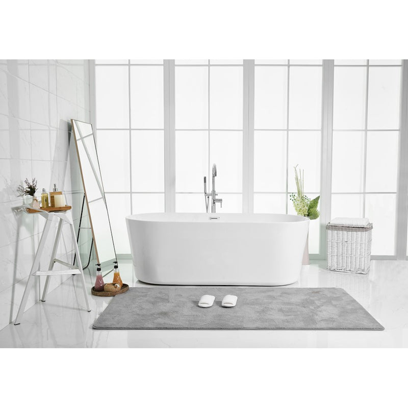 Elegant Kitchen/Bath Odette 71" Bathtub, Glossy White