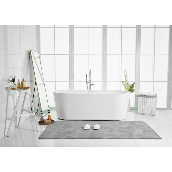 Elegant Kitchen/Bath Odette 71" Bathtub, Glossy White