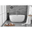 Elegant Kitchen/Bath Allegra 54" Bathtub, Glossy White