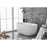 Elegant Kitchen/Bath Allegra 54" Bathtub, Glossy White
