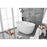 Elegant Kitchen/Bath Allegra 59" Bathtub, Glossy White