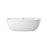 Elegant Kitchen/Bath Allegra 70" Bathtub, Glossy White