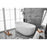 Elegant Kitchen/Bath Allegra 70" Bathtub, Glossy White