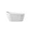 Elegant Kitchen/Bath Chantal 54" Bathtub, Glossy White