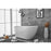 Elegant Kitchen/Bath Chantal 59" Bathtub, Glossy White