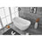 Elegant Kitchen/Bath Chantal 59" Bathtub, Glossy White