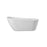 Elegant Kitchen/Bath Chantal 67" Bathtub, Glossy White