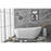 Elegant Kitchen/Bath Chantal 67" Bathtub, Glossy White