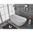 Elegant Kitchen/Bath Chantal 70" Bathtub, Glossy White