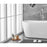 Elegant Kitchen/Bath Chantal 70" Bathtub, Glossy White