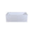 Elegant 3060 Niklaus 60" Left Faucet Bathtub, Glossy White