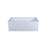 Elegant 3260 Niklaus 60" Left Faucet Bathtub, Glossy White