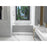 Elegant 3260 Niklaus 60" Left Faucet Bathtub, Glossy White